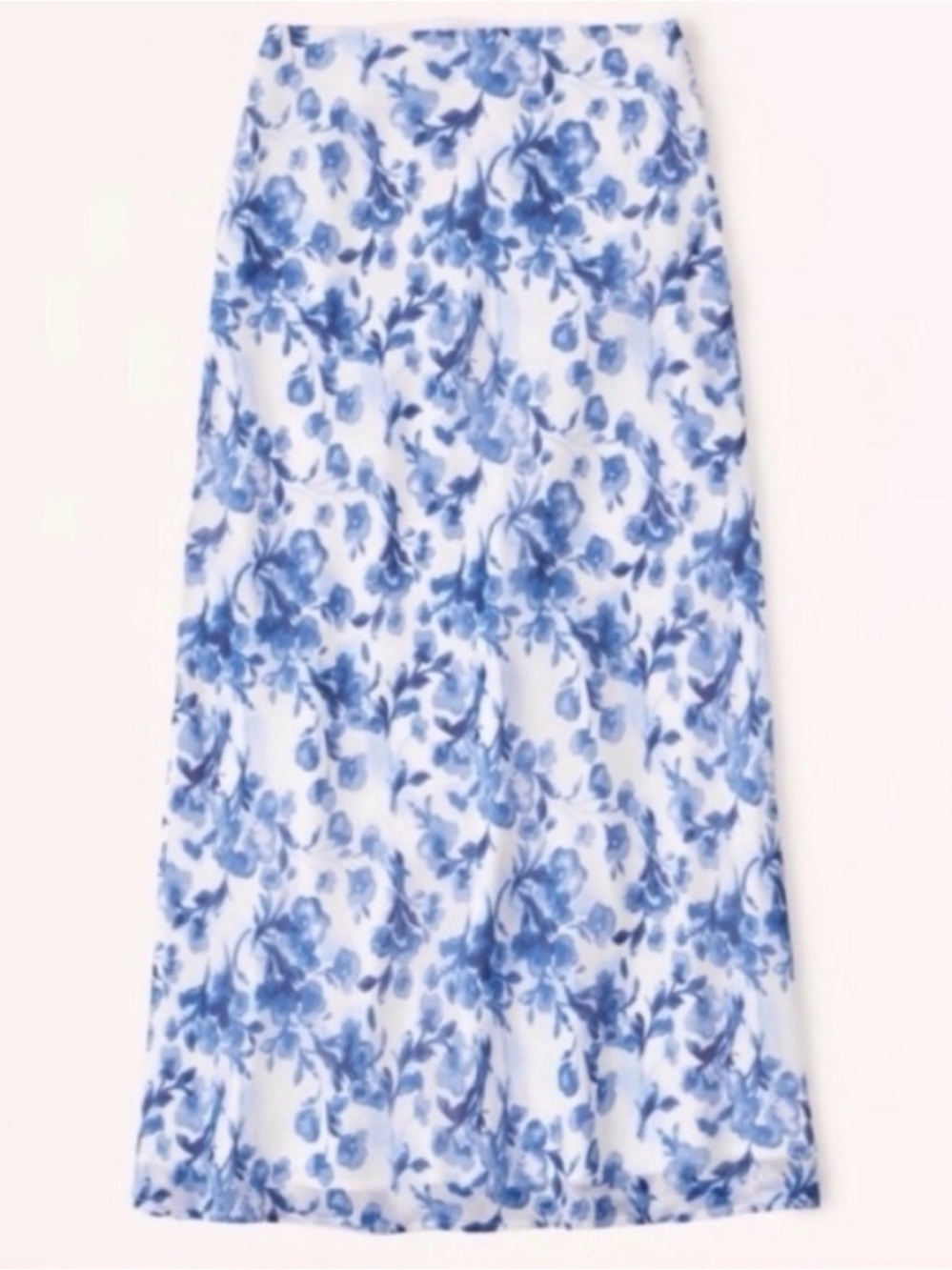 Abercrombie Blue Floral Midi Skirt